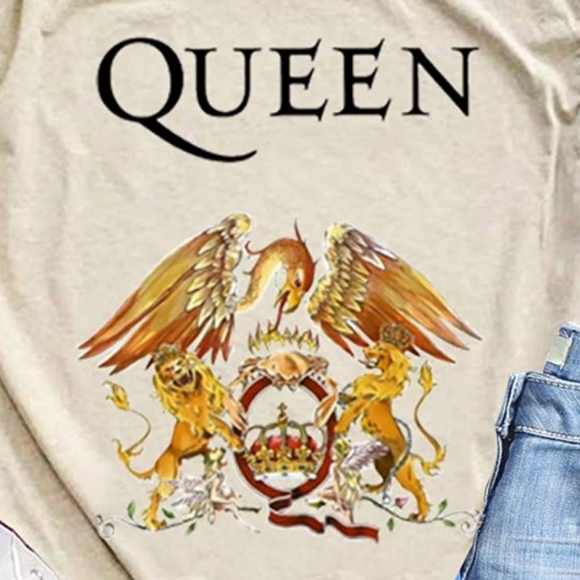 New Queen Band Concert Logo Graphic T-Shirt - Picture 4 of 7
